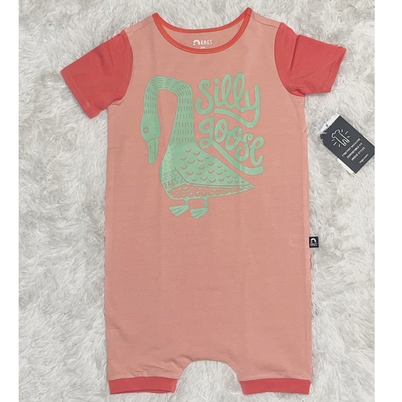 Rags to Raches silly goose rags romper - Picture 1 of 1
